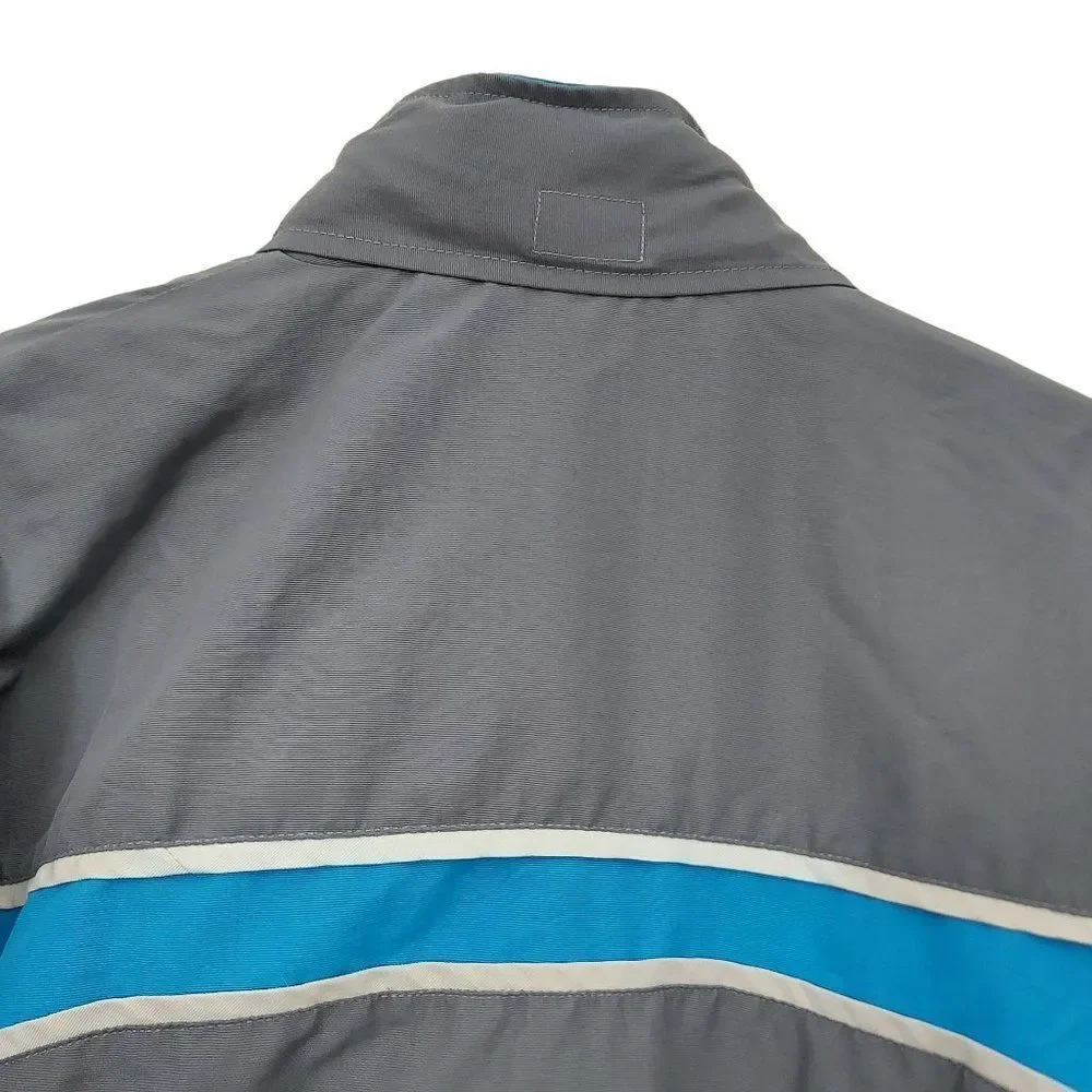 Wilson Hooded Jacket Boys Medium Gray Full Zip Fleece Insulated Water-Repellent